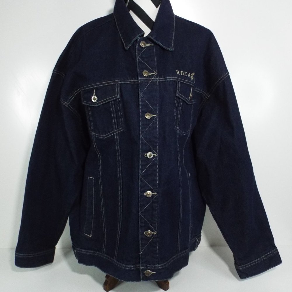 Roca Wear  Vintage/ Classic Denim Button Up Jacket